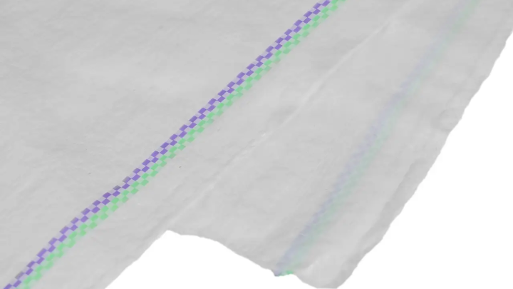 Мішок 100 см*55 см поліпропіленовий (з червоною смугою)